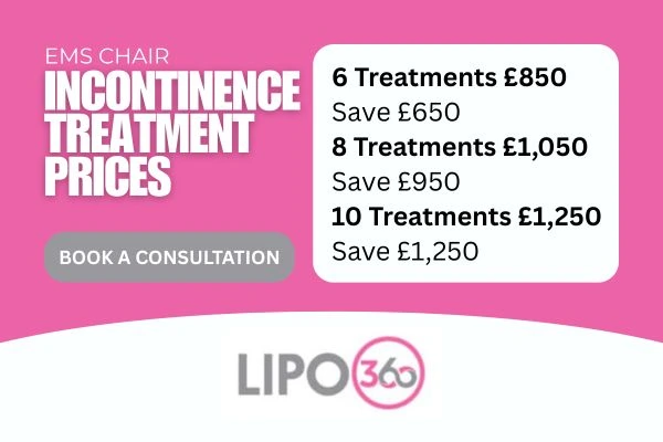 See our incontinence treatment prices Aldershot!