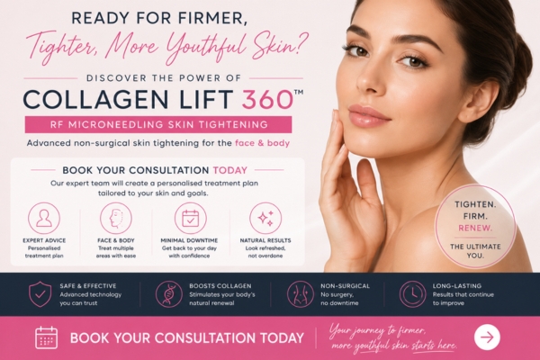 Book your collagen lift 360 Aldershot today